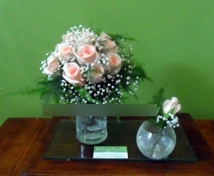 Ramo De Novia Rosa Champagne Envio Gratis Floreria Foto Rea