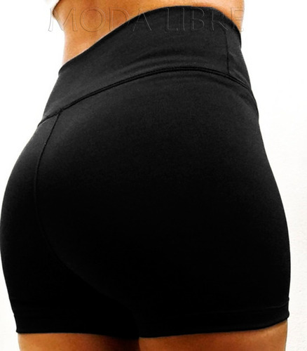 Shorts Fajita 10cm Tiro Alto 100%lycra Mujer Standar Xs - Xx