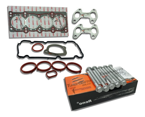  Kit Junta Descarbonizacion Bulon Fiat Palio Fire 1.4 8v