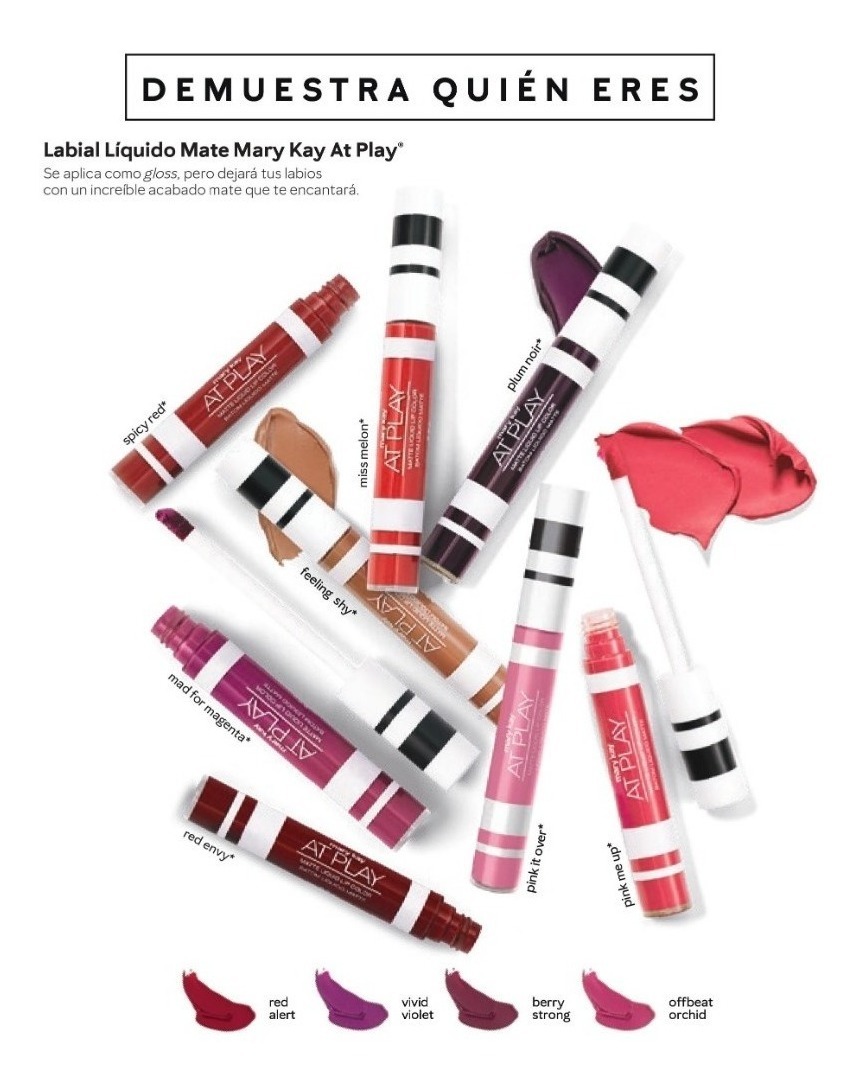 Set De 3 Labiales Liquido Mate At Play Mary Kay Envío Gratis Mercado