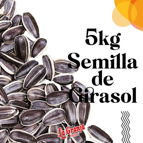 Imagen 2 de 5 de Semilla De Girasol 5kg - g a $11