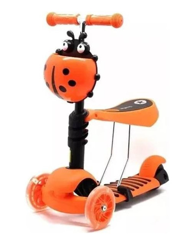 Scooter Monopatín 5 En 1 Ajustable Niño Chinita Luces Led