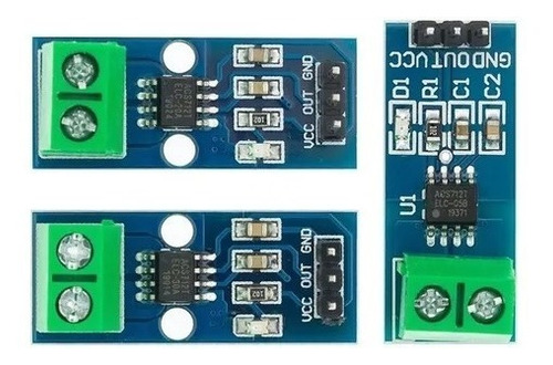 Paquete 3 Sensores De Corriente Hall Para Arduino Acs712 30a