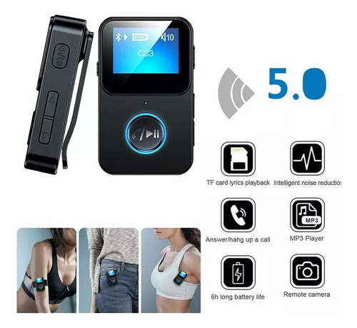 . Leitor De Mp3, 32 Gb, Som Sem Perdas, Altifalante, Clipe