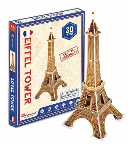 Puzzle 3d Eiffel Tower 20 Pcs - Cubicfun