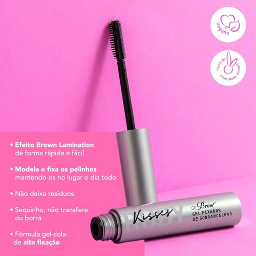 Gel Fixador De Sobrancelhas Go Brow Ruby Kisses 6ml