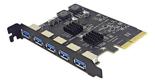 Tarjeta De Expansión Pci E 4x A Usb3.2 Superspeed 10 Gbps 5