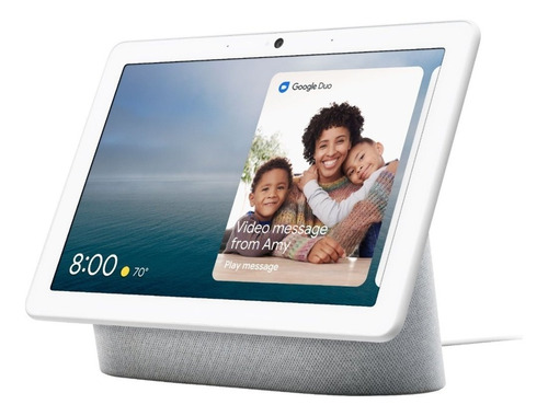 Imagen 2 de 4 de Google Nest Hub Max con asistente virtual Google Assistant, pantalla integrada de 10" chalk 110V/220V