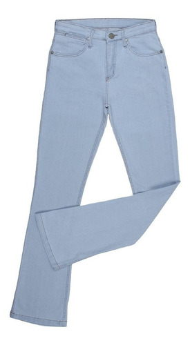 Imagem 1 de 3 de Calça Jeans Delavê Feminina Flare Com Elastano Original West