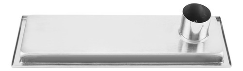 Ducha Rectangular Grande De Acero Inoxidable Con Desagüe De