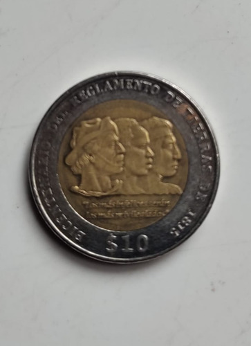 Moneda Del Bicentenario $10 2015 Pesos Uruguayos