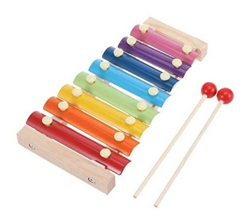 Imagen 2 de 10 de Xilofón Para Niños 8 Notas Estimulación Musical Didactico