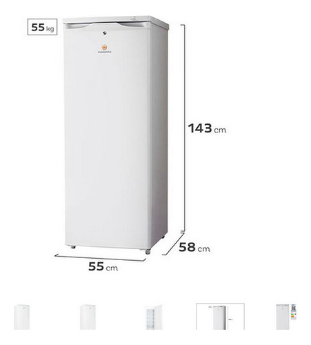 Freezer Vertical Mademsa Mfv-545b 165 L Frío Directo (Usado)