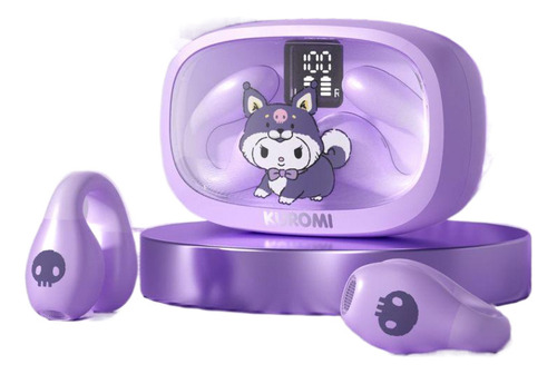 Auriculares Kuromi Con Clip Bluetooth Para Correr Y Hacer De