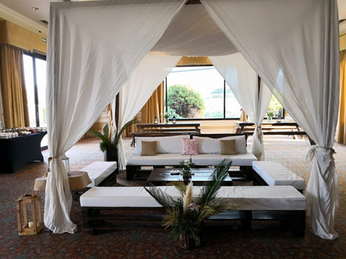 Alquiler Livings Rústicos Pallet Y Ambientación Para Eventos