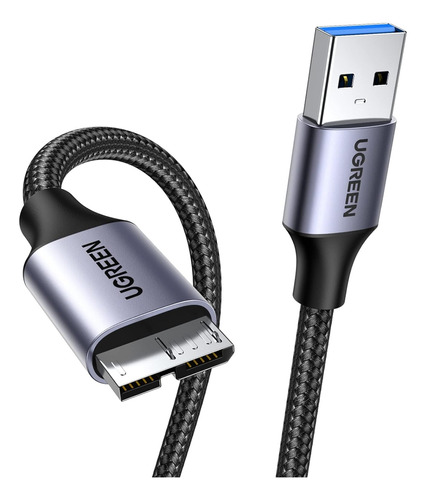 Cable Usb 3.0 A Micro B Disco Duro Externo 5 Gbps Datos 0.5m