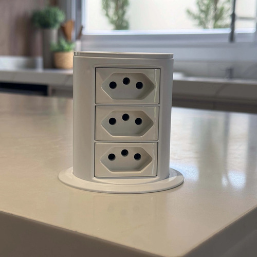 Torre Tomada Automática Indução 3 Tomadas (cabo 4mm) Tr03aw