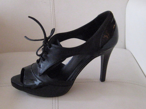 Zapato Sandalia Negro, Gacel, Excelentes!, Talla 38