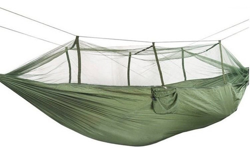 Hamaca con mosquitera verde Camping Tatica