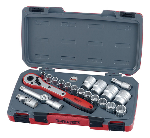 Teng Tools Ten-o-t1221 Juego De Llaves De Vaso De 21 Piezas