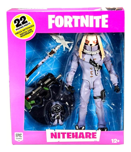 Fornite Figura Articulada De Nitehare 18 Cms Premium