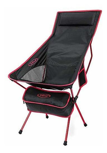 Silla De Camping Plegable Con Respaldo Alto Y Ligera.