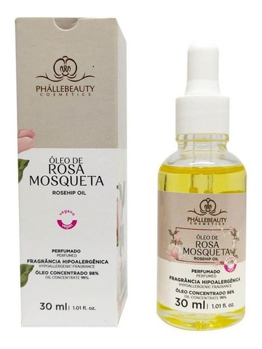 Imagem 1 de 3 de Sérum Facial Óleo De Rosa Mosqueta Phallebeauty
