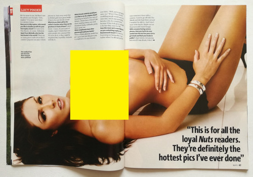 Revista Nuts: Lucy Pinder ( 2007.04 ) Su 1ra Vez Topless