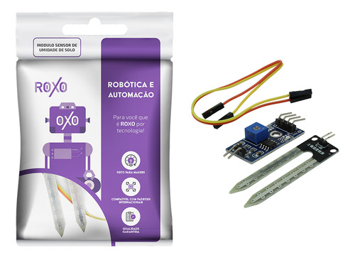 Módulo Sensor De Umidade De Solo Higrômetro - Roxo