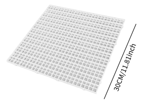 Placa De Isolamento De Grade Divisora 30x30x1cm Branco