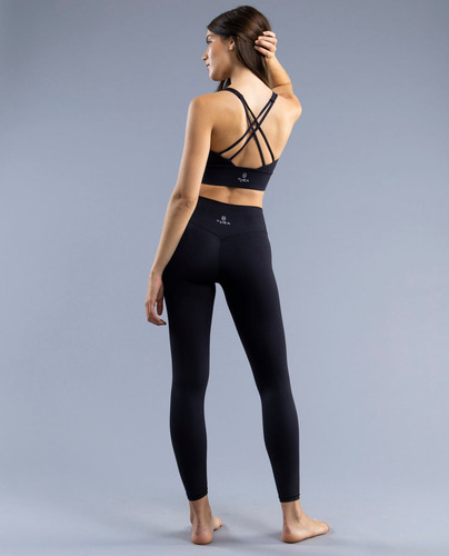 Legging Largo 7/8 Sin Costura Frontal Pax Black
