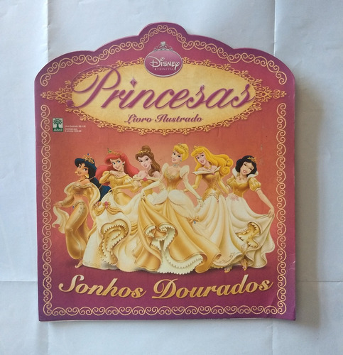 Álbum De Figurinhas Princesas - Sonhos Dourados - Incompleto