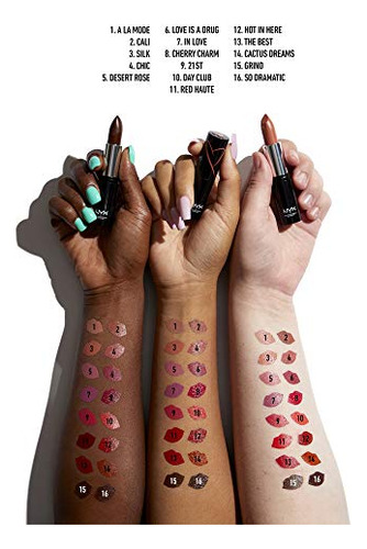 Batom Nyx Professional Makeup Shout Loud Satin Lipstick