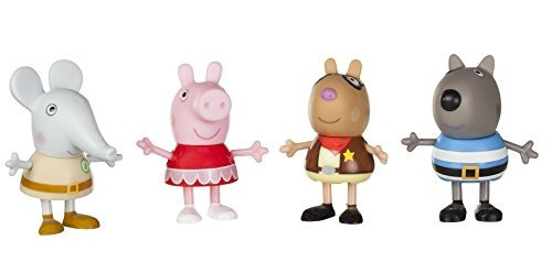 Paquete De 4 Figuras De Peppa Fiesta De Disfraces 