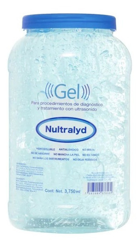  Gel Conductor Para Ultrasonido O Electroestimulador 3.75 L Fragancia Neutro Tipo de envase Bote