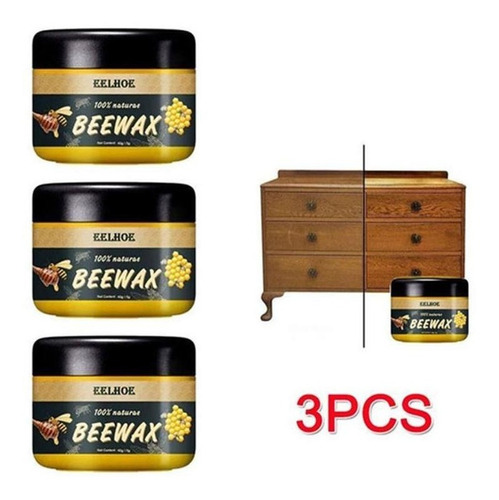 Limpiador De Muebles De Cera De Abejas 3 Piezas