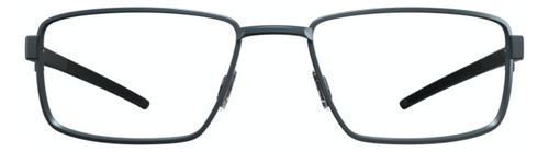 Armação Óculos De Grau Hb Duotech 93422 Matte Graphite Cor Grafite Fosco / Preto Fosco