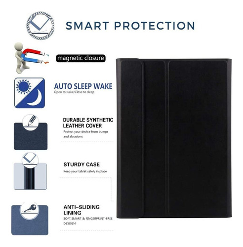 Funda Con Teclado For Samsung Galaxy Tab A8 10.5 Sm-x205/200
