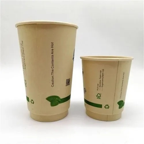 Vaso De Bamboo 8oz Biodegradable Con Tapa, 500 Juegos 