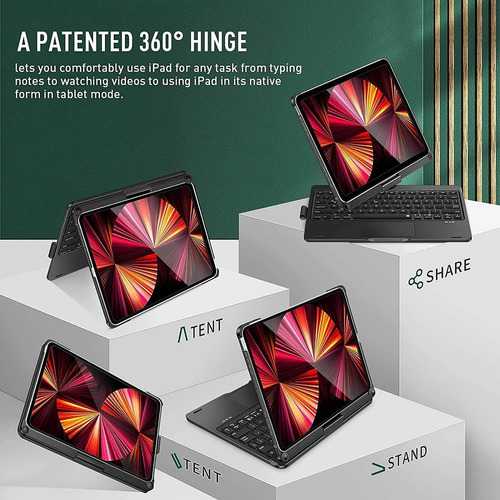Funda Para iPad Pro De 11 Pulgadas Con Teclado Para iPad Pro