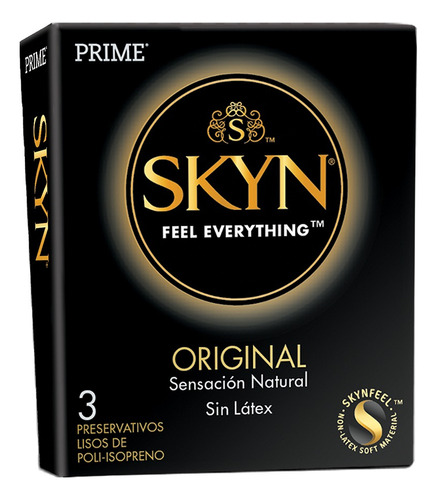 Preservativos Prime Skyn Sin Látex Original | Cajita X 3 Uni