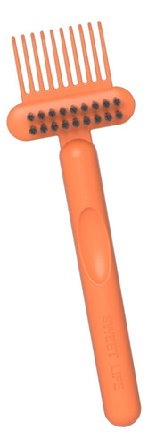 Herramienta De Limpieza De Cepillo De Pelo 2 En 1, Naranja
