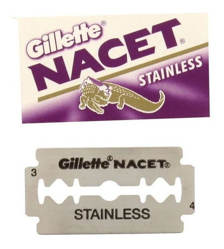 Lâmina Barbear Nacet Gillette Caixa Com 5 Lâminas