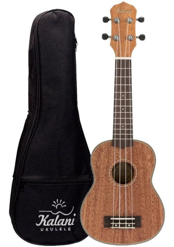 Ukulele Soprano 21 Kayke Mogno Kal 320 Sm Com Bag Kalani Cor Marrom