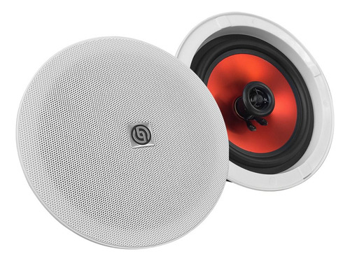 4 Bocinas Plafon Activa +pasivas Steelpro Cs-651 Bluettoth Color Blanco