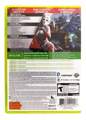 Batman Arkham City Goty Xbox 360 En Español | Meses sin intereses