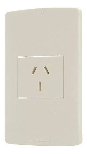 Llave De Luz Sica - 1 Toma Enchufe Argentino - Blanca Slight
