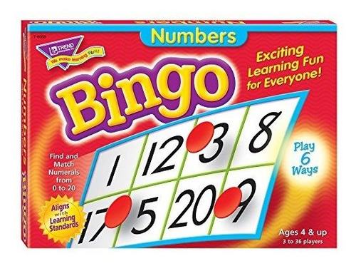 Juego De Bingo De Numeros