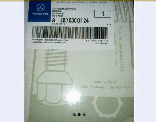 Anillos Mercedes Benz M2-112 Nro A 460 03001 24 Originales