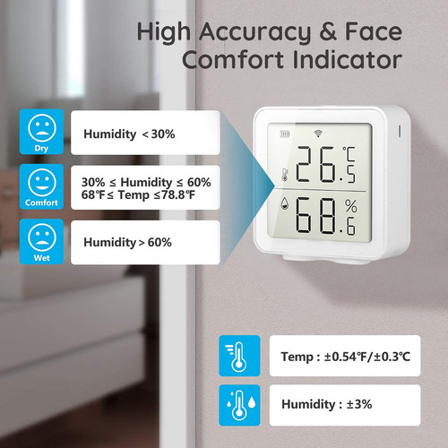 Sensor De Temperatura Y Humedad Para Termómetro Wifi Inalámb